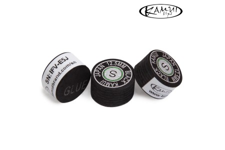 НАКЛЕЙКА ДЛЯ КИЯ KAMUI BLACK Ø12,5ММ SOFT 1ШТ. НАКЛЕЙКА ДЛЯ КИЯ KAMUI BLACK Ø12,5ММ SOFT 1ШТ.